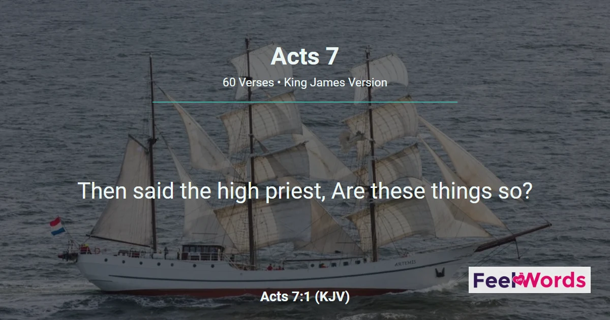 Acts 7: Stephen's Speech to the Council