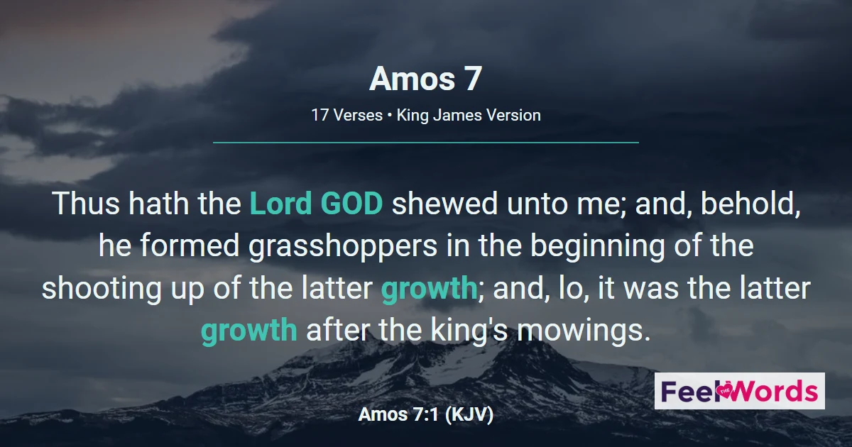 Amos 7: Locusts, Fire, and a Plumbline
