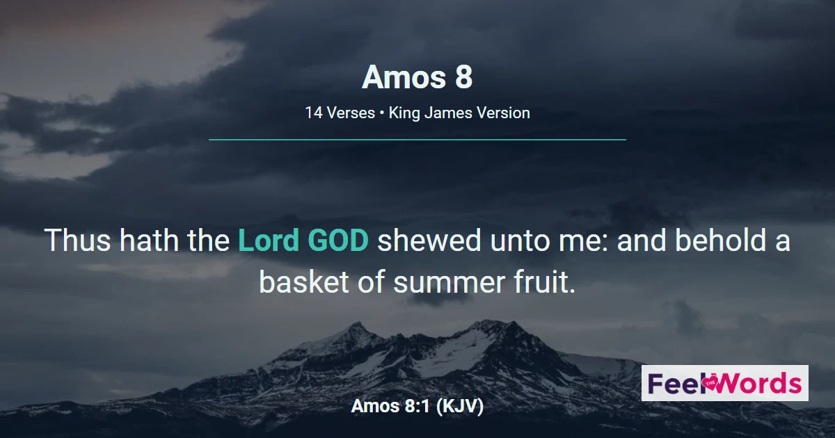 Amos 8: A Basket of Summer Fruit