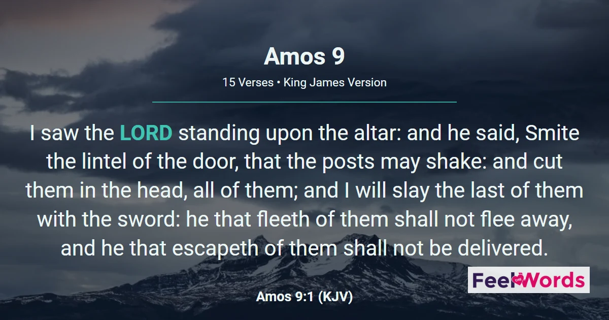 Amos 9: The Tabernacle of David Restored