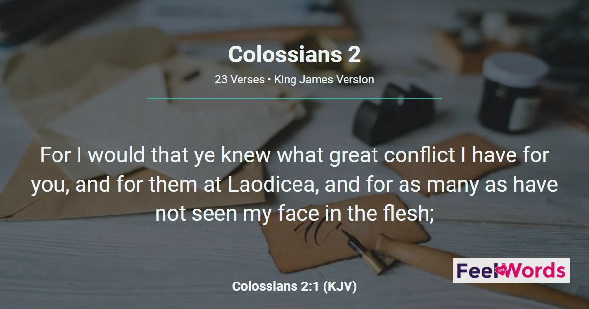 Colossians 2 – Complete in Christ