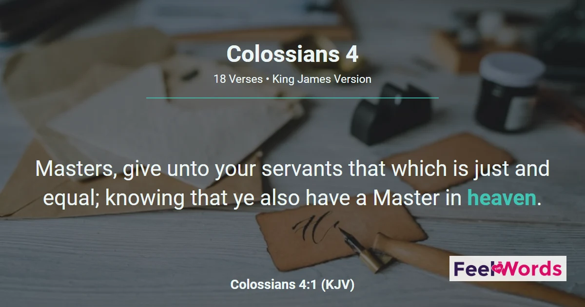Colossians 4 – Grace Seasoned With Salt