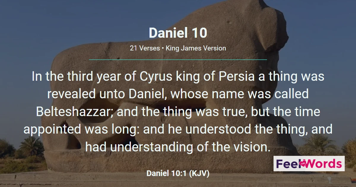 Daniel 10: Vision by the River