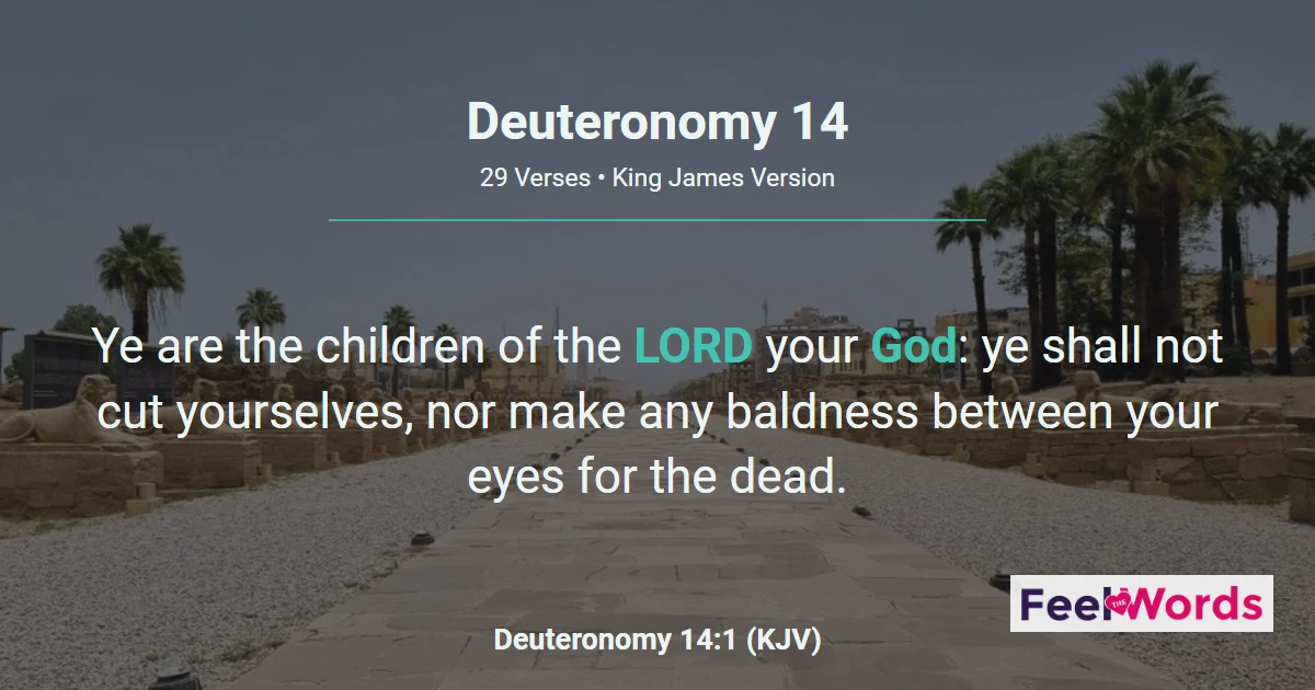 Deuteronomy 14: Clean and Unclean Foods