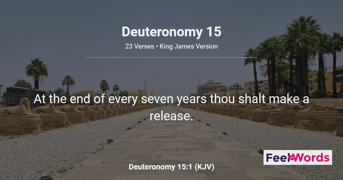 Deuteronomy 15: The Year of Release