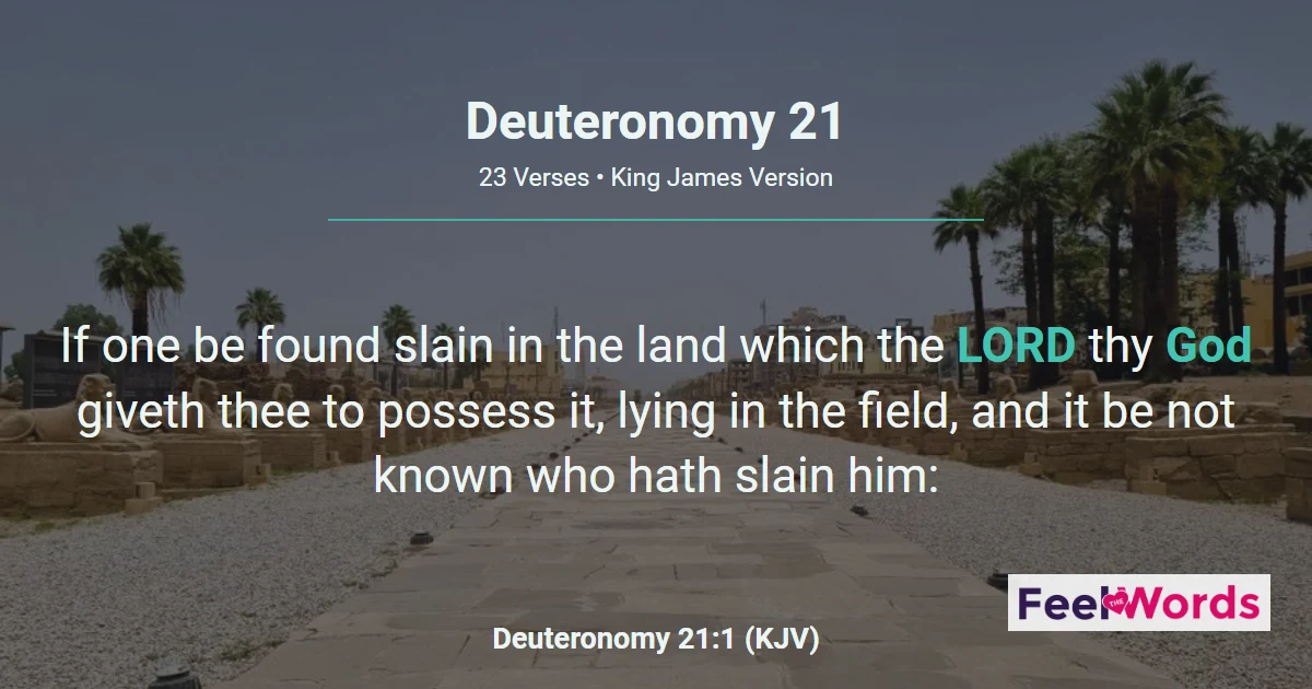 Deuteronomy 21: Unsolved Death and Family Law