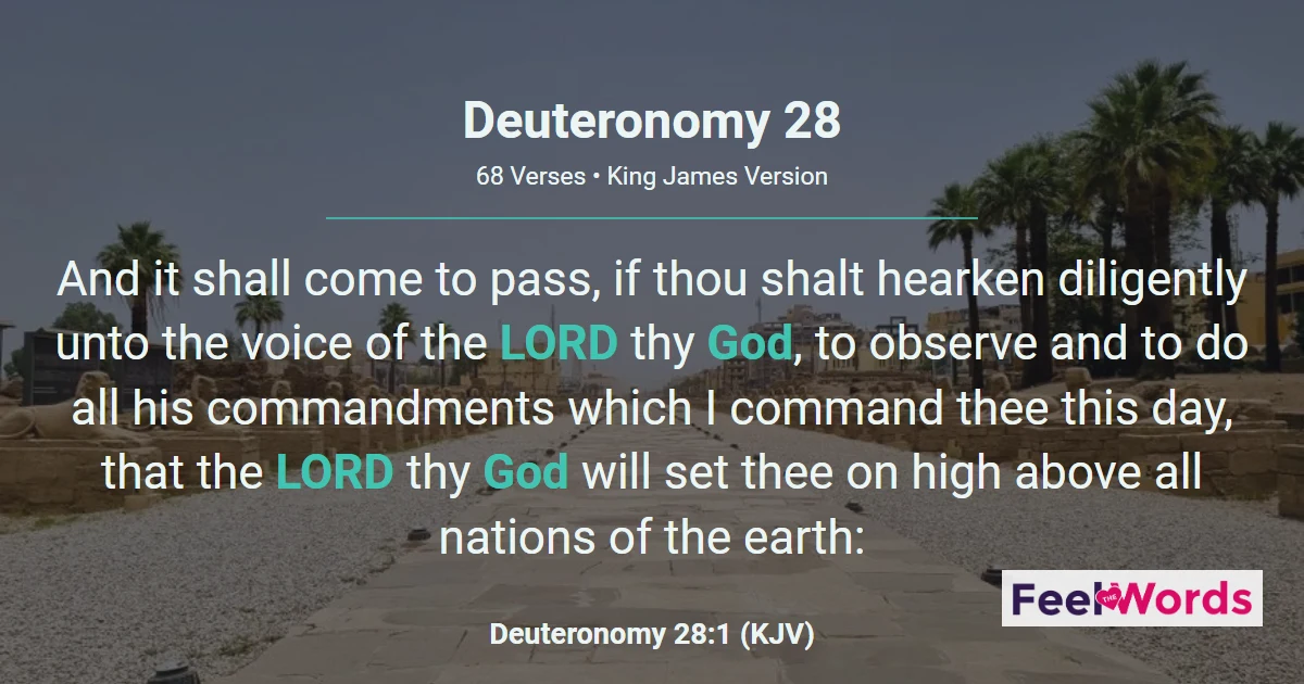 Deuteronomy 28: Blessings and Curses