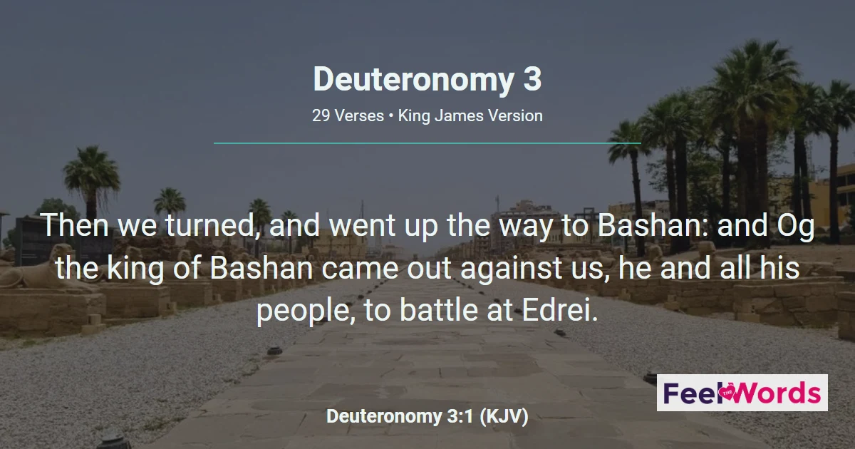 Deuteronomy 3: Og of Bashan Defeated