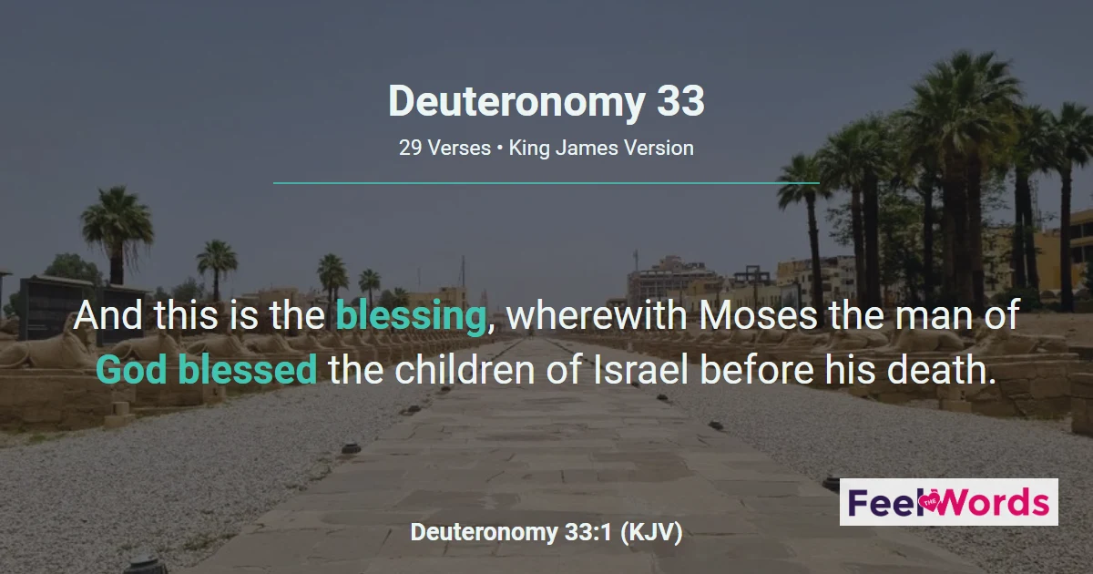 Deuteronomy 33: Moses Blesses the Tribes