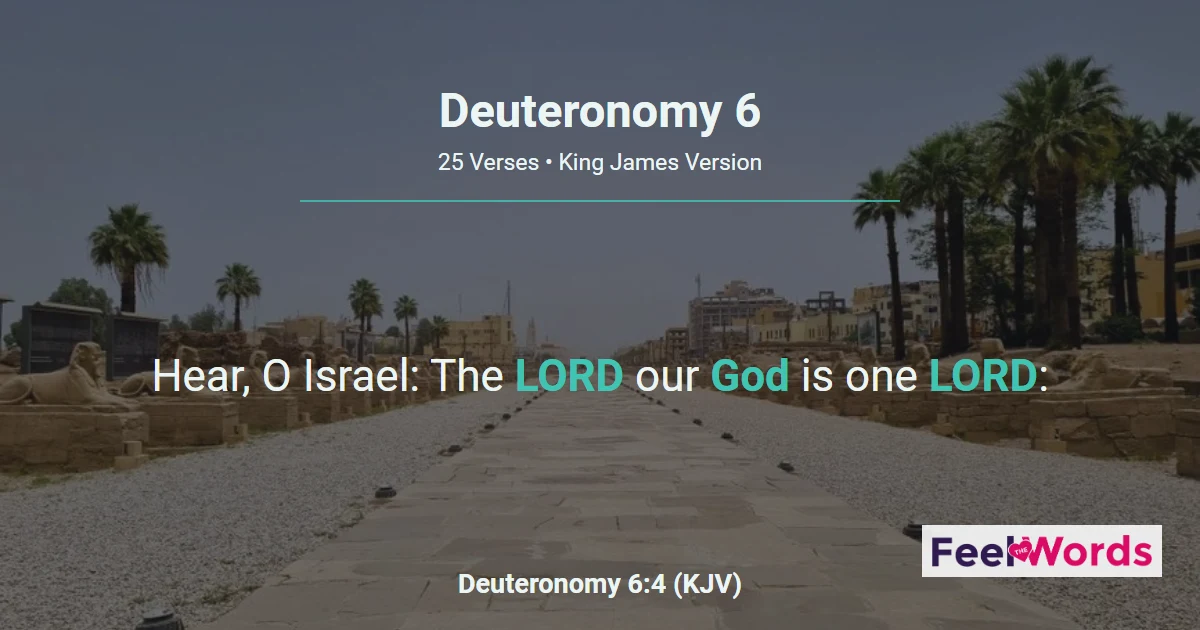 Deuteronomy 6: The Shema