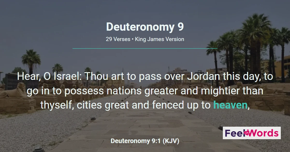 Deuteronomy 9: Not For Your Righteousness