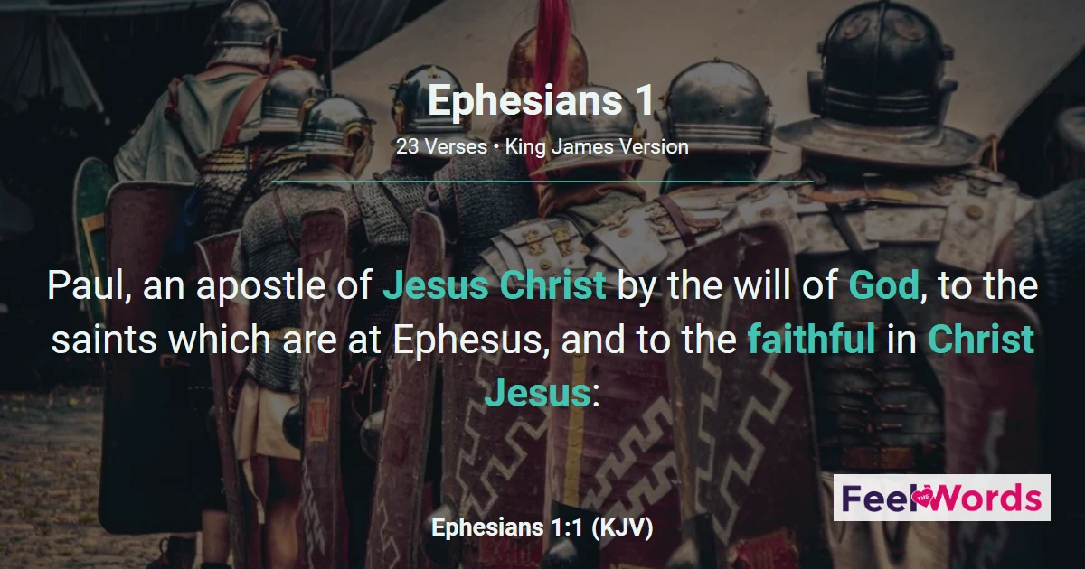 Ephesians 1 - Chosen Before the Foundation