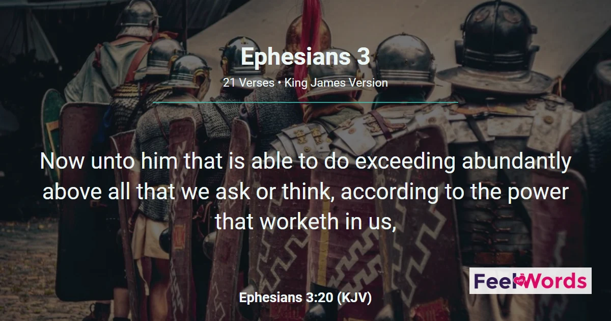 Ephesians 3 - Exceeding Abundantly Above All