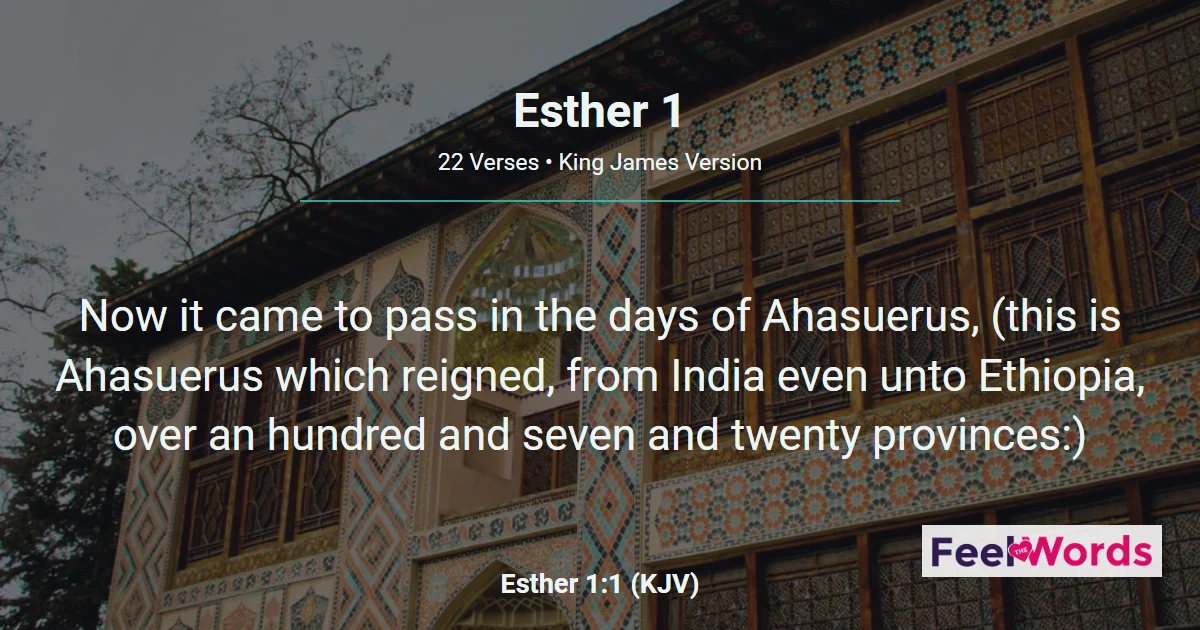 Esther 1: Queen Vashti Refuses the King