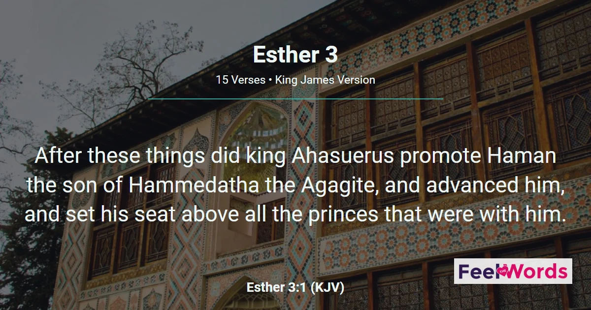 Esther 3: Haman Plots Against the Jews