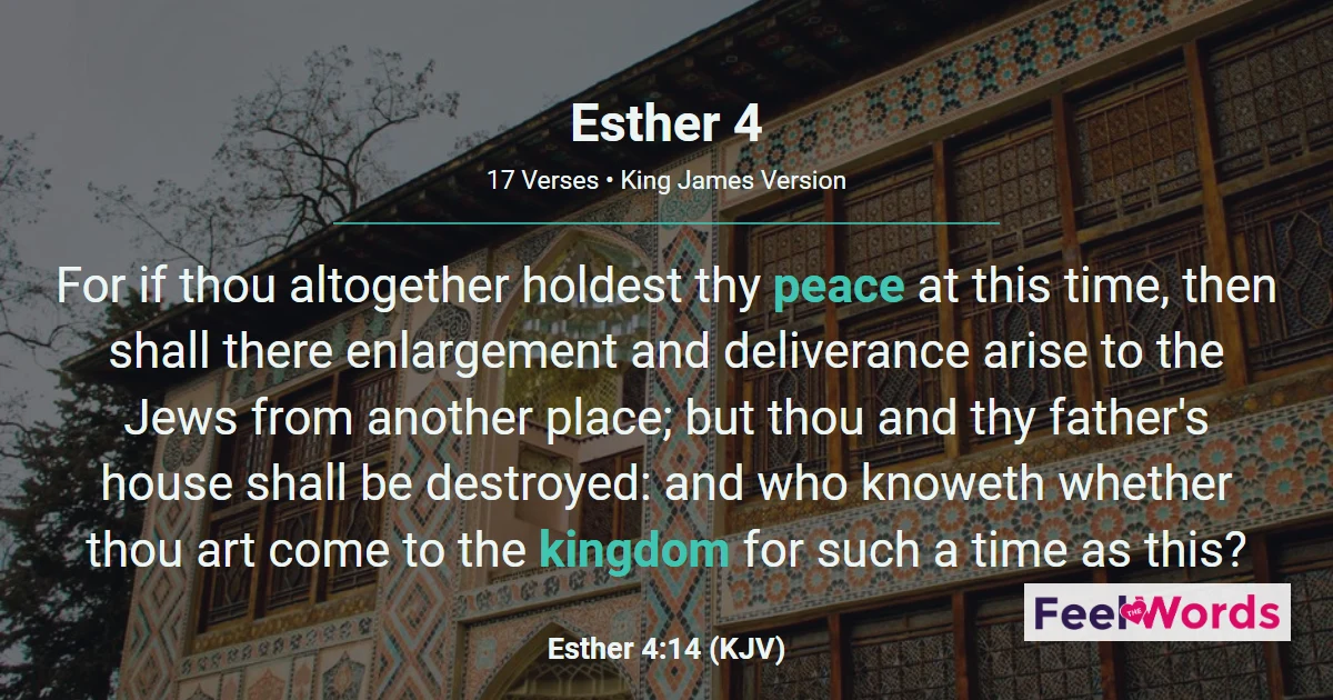 Esther 4: For Such a Time as This