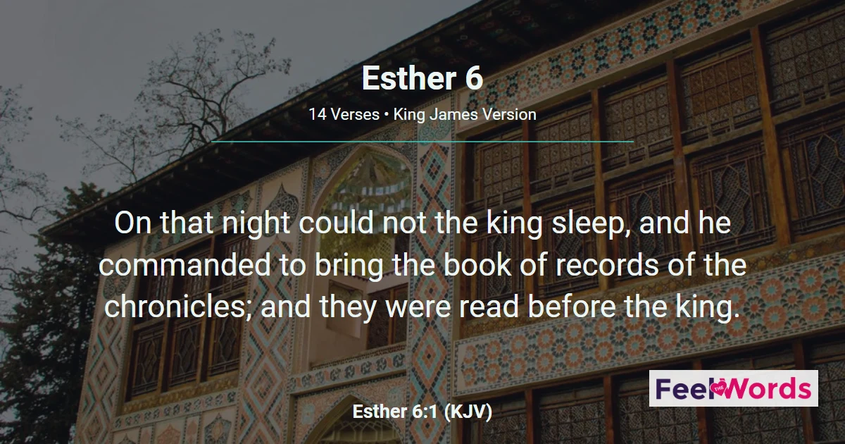 Esther 6: The King Honors Mordecai