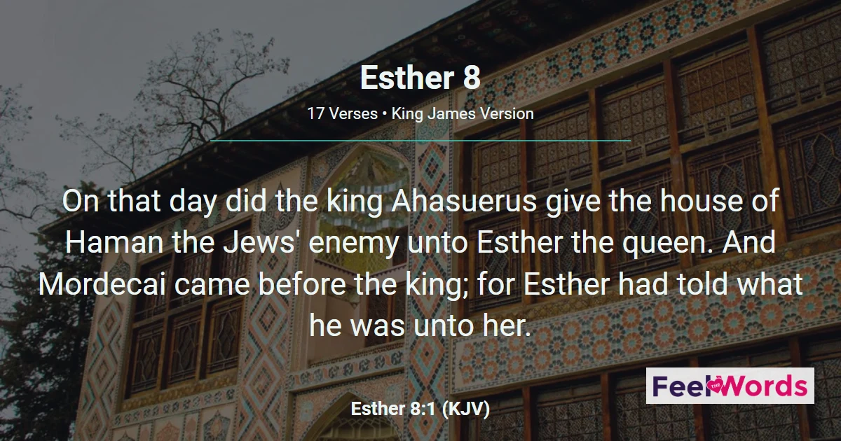 Esther 8: A New Decree Saves the Jews