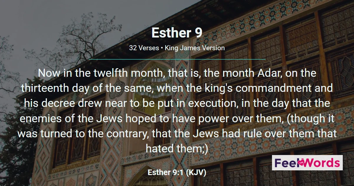 Esther 9: The Jews Prevail and Purim Begins