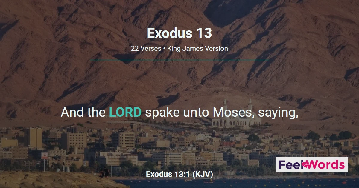 Exodus 13: Firstborn Set Apart