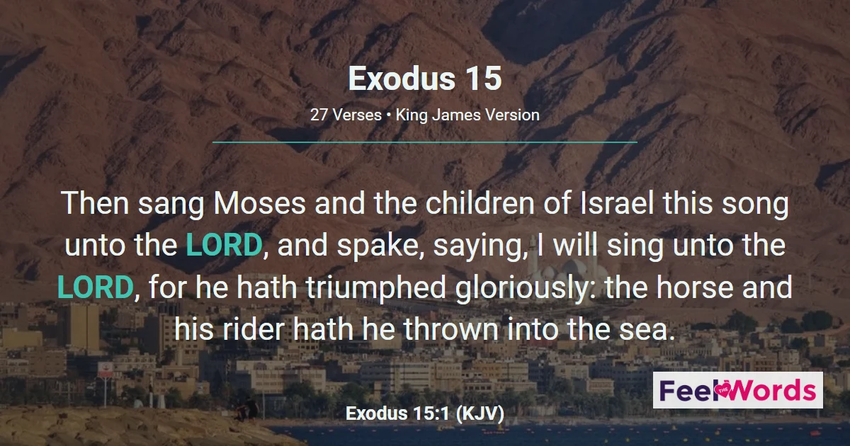 Exodus 15: The Song of Moses