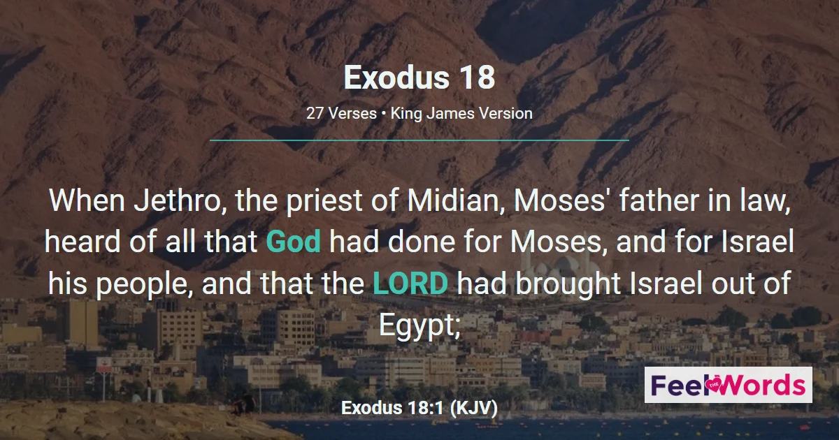 Exodus 18: Jethro's Wise Advice