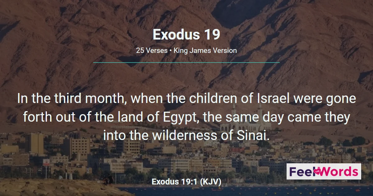 Exodus 19: Israel Arrives at Sinai