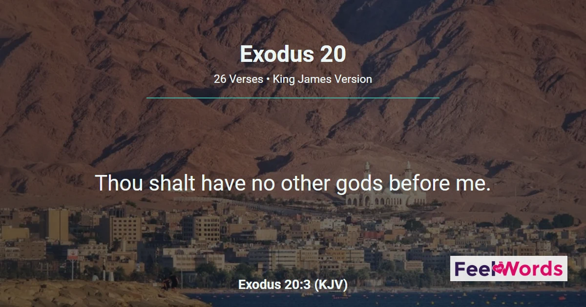 Exodus 20: The Ten Commandments