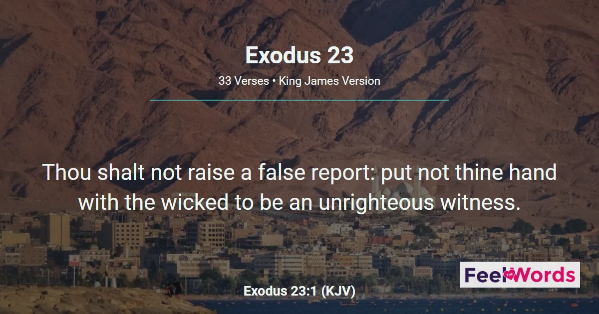 Exodus 23: Justice, Feasts, and the Angel