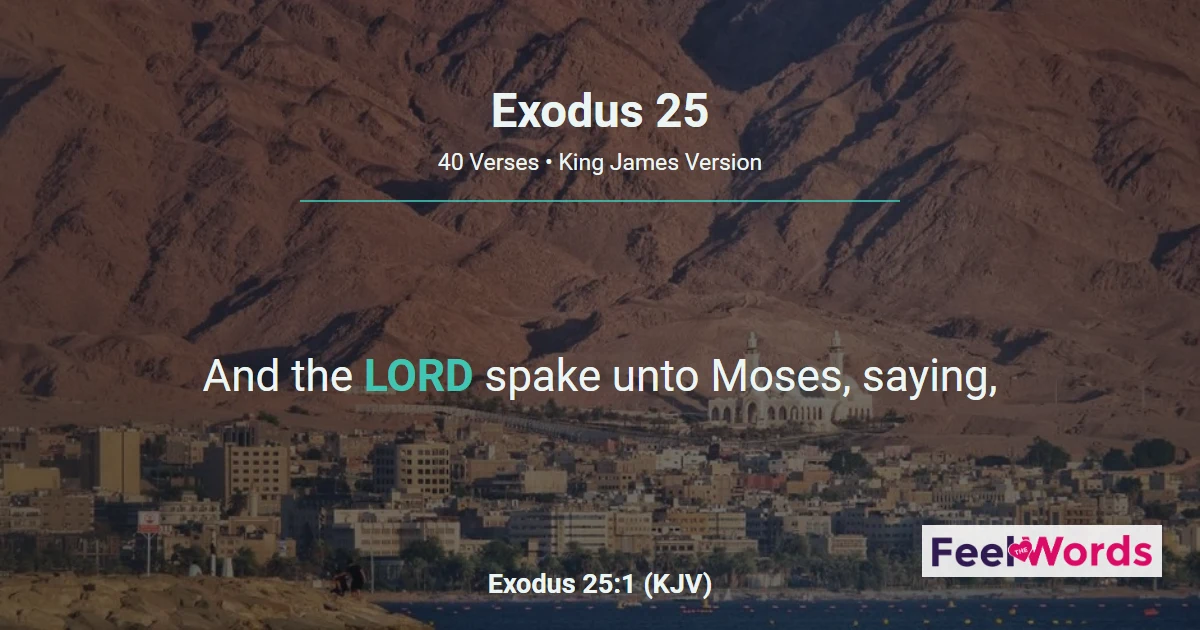 Exodus 25: The Tabernacle Offering