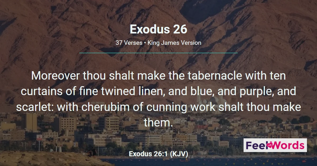 Exodus 26: Building the Tabernacle