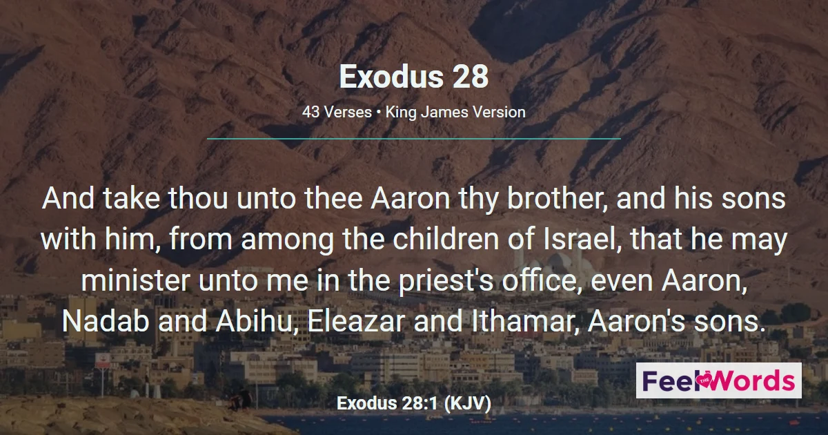 Exodus 28: The Priestly Garments