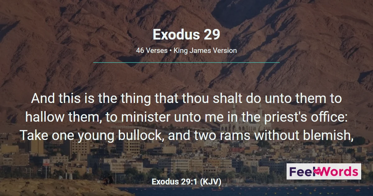 Exodus 29: Consecrating the Priests