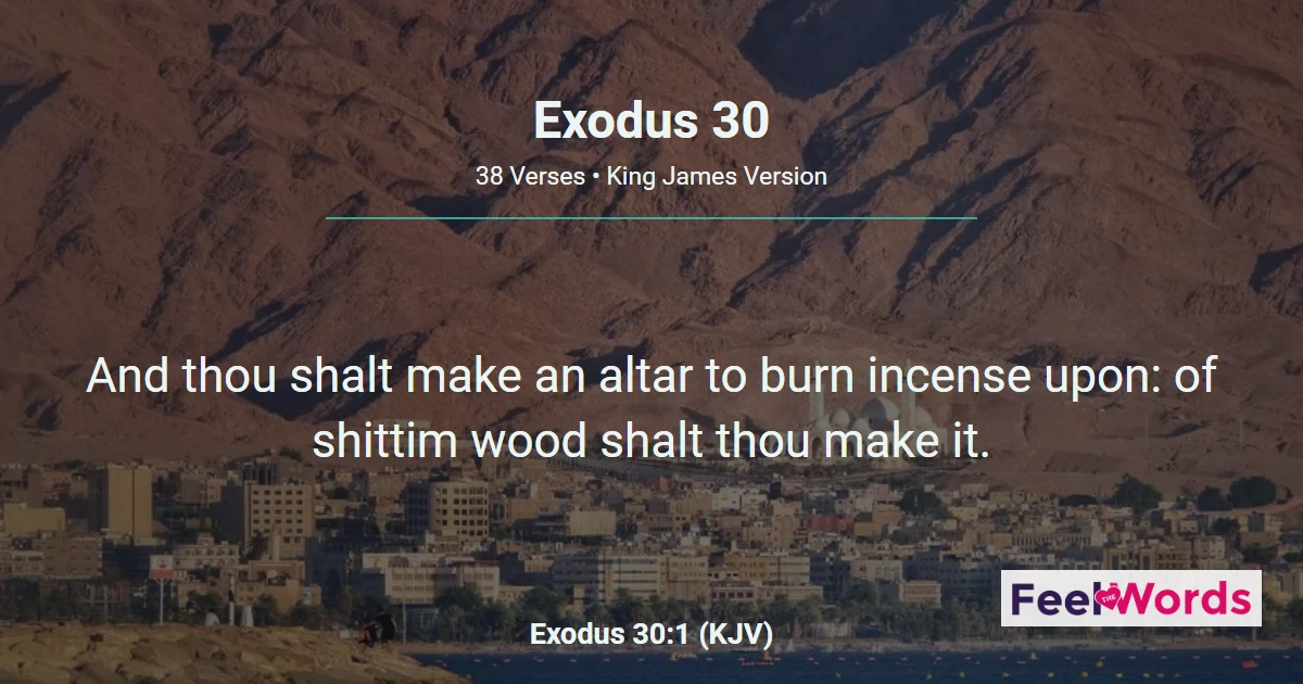 Exodus 30: The Altar of Incense