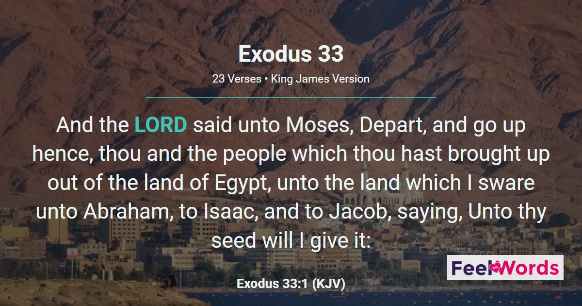 Exodus 33: Moses Sees God's Glory