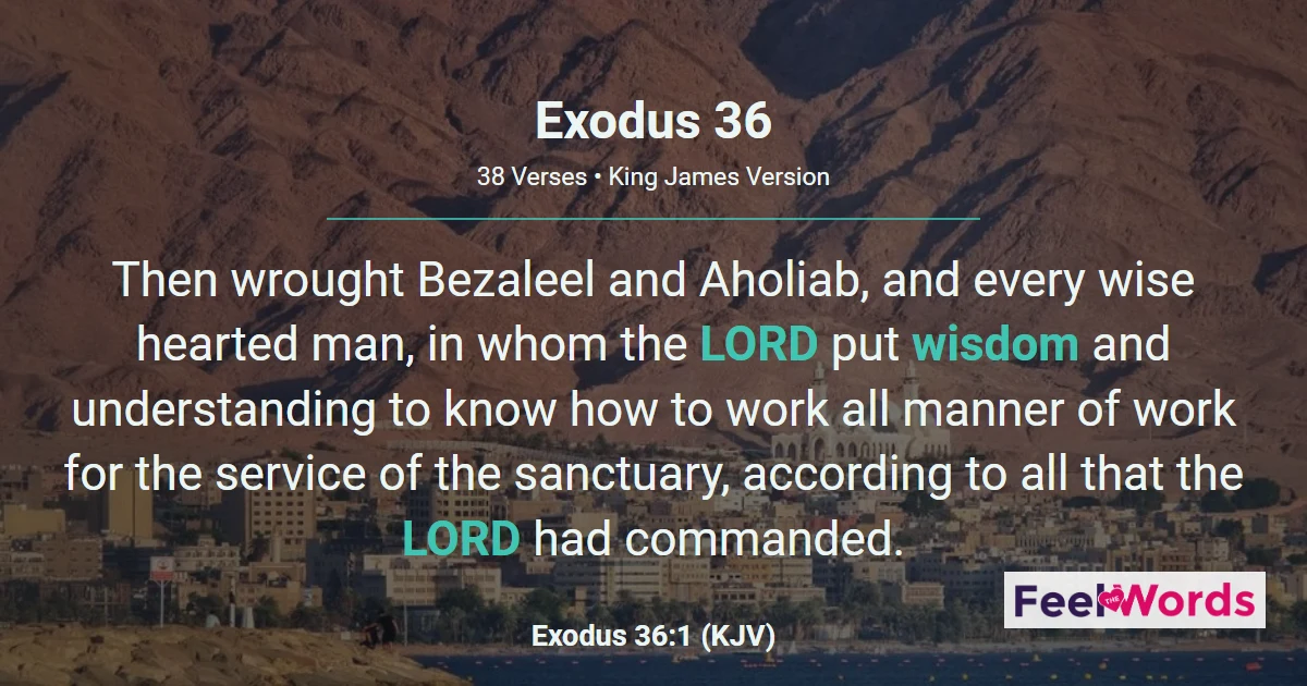 Exodus 36: Building the Tabernacle