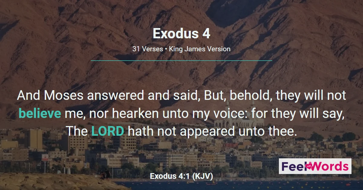 Exodus 4: Moses' Signs and Aaron's Help