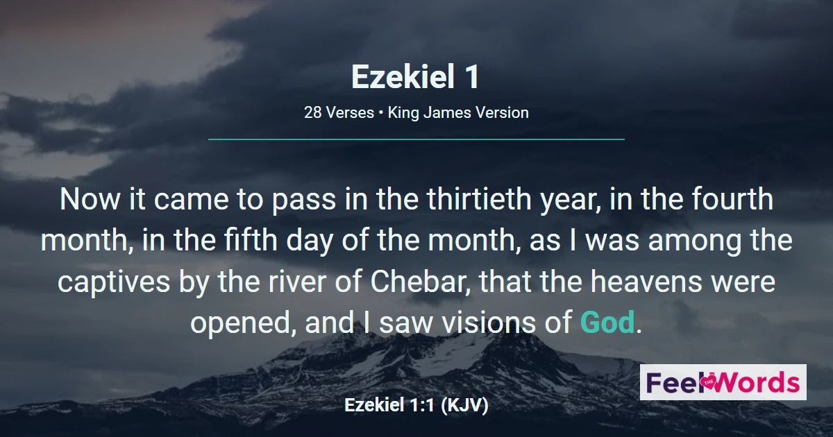 Ezekiel 1: The Vision by the River Chebar