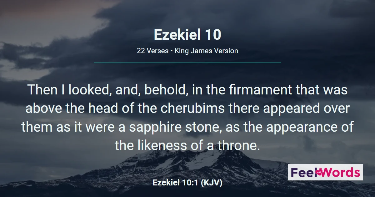 Ezekiel 10: The Glory Leaves the Temple