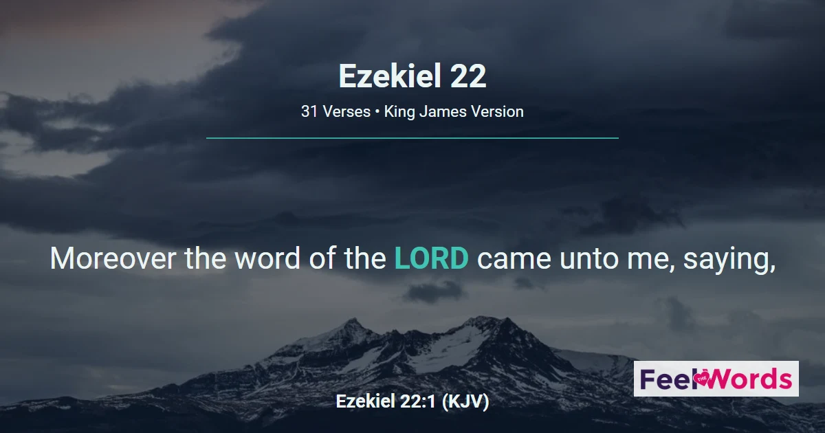 Ezekiel 22: Jerusalem, the Bloody City