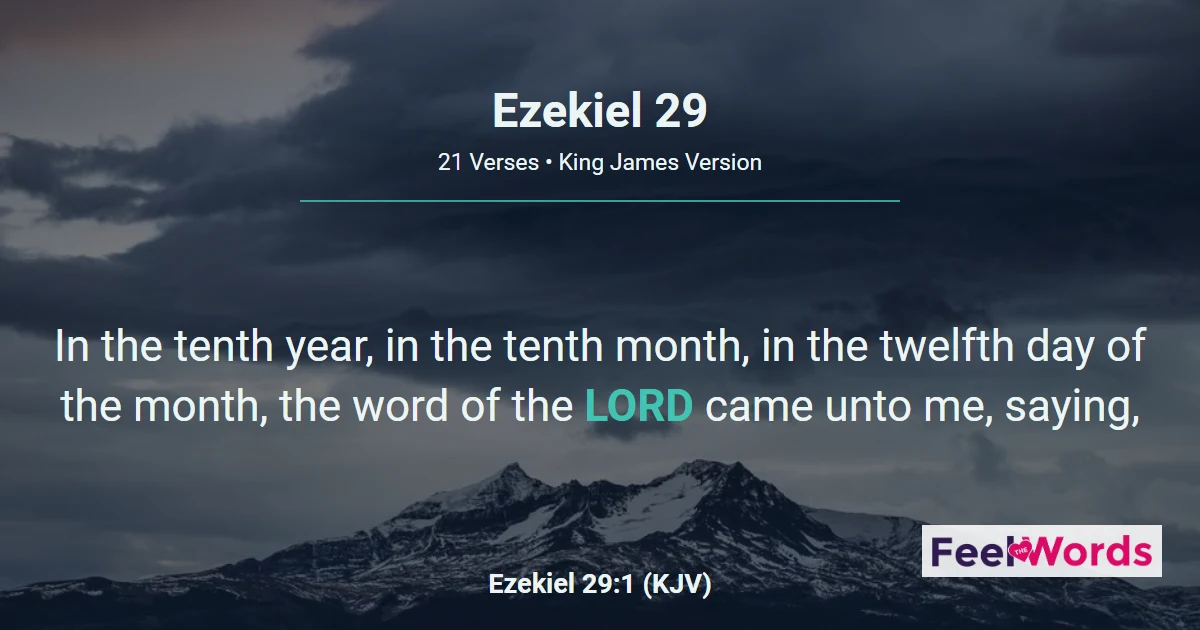 Ezekiel 29: Judgment on Pharaoh's Egypt