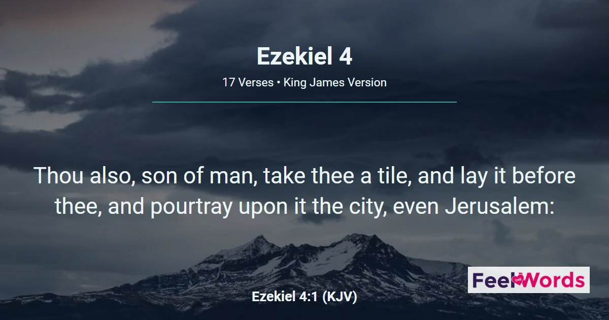 Ezekiel 4: The Siege of Jerusalem Enacted