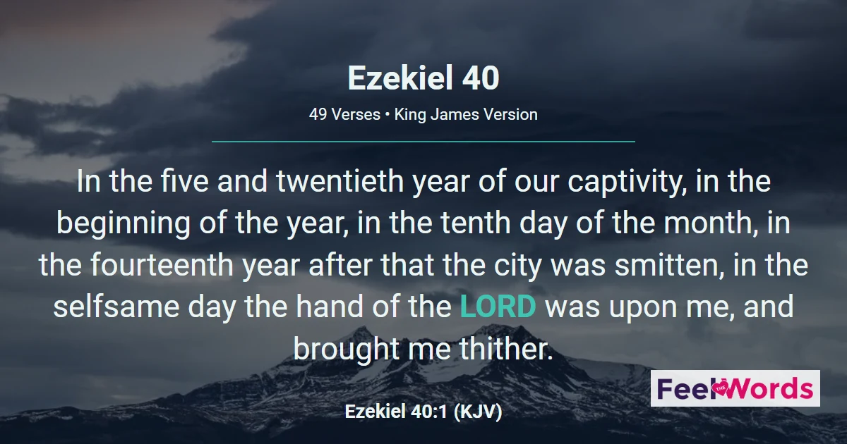 Ezekiel 40: The New Temple Vision