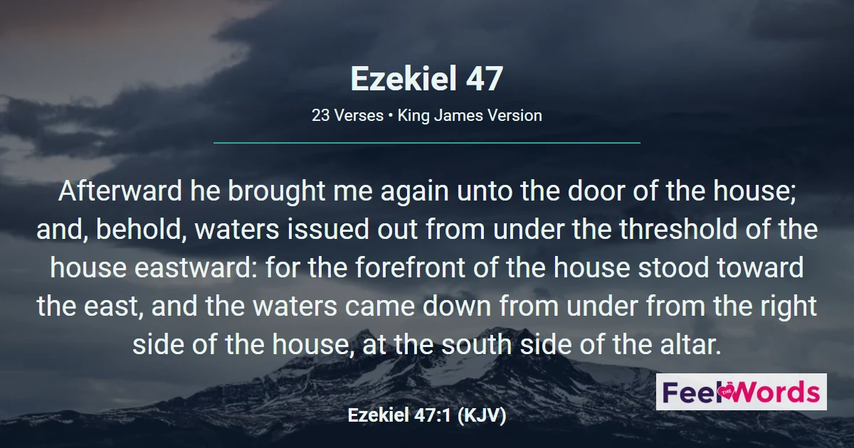 Ezekiel 47: The Healing River