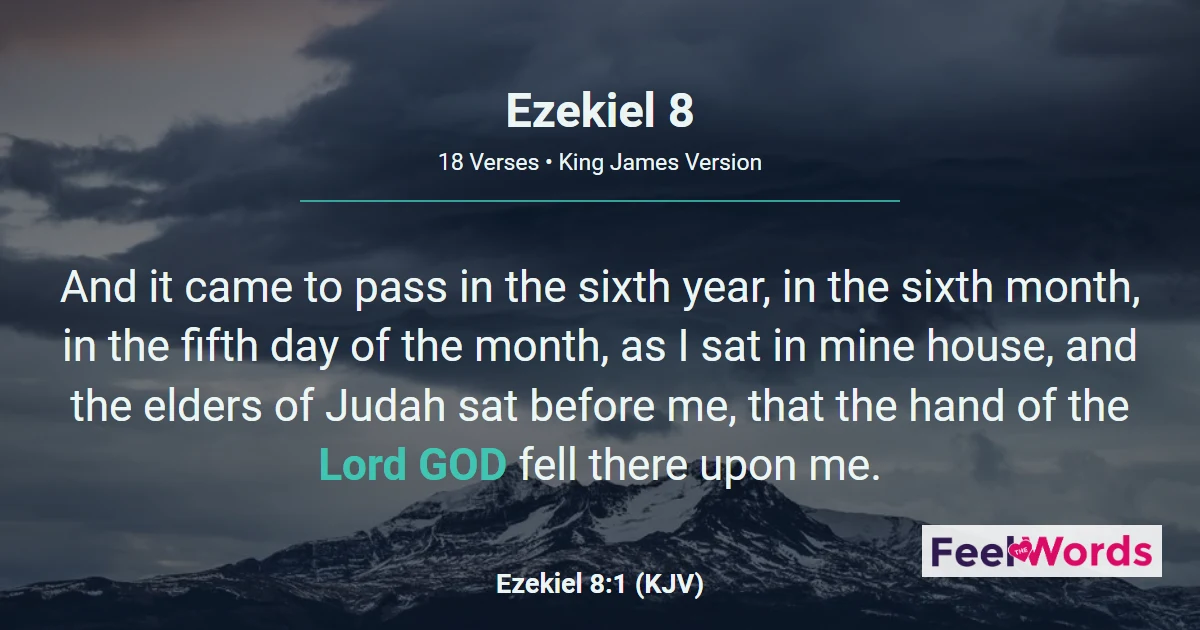 Ezekiel 8: Idolatry in the Temple