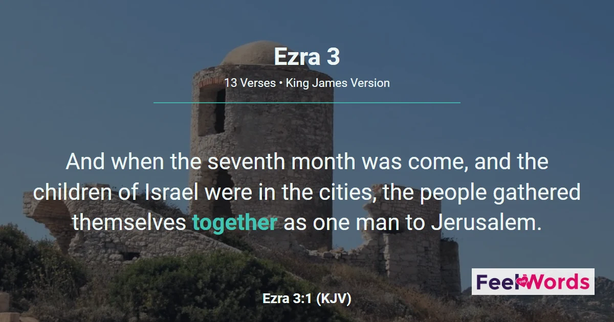 Ezra 3: Temple Foundation Laid