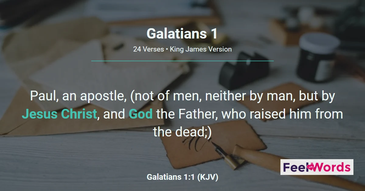 Galatians 1 - Paul's Gospel Not From Man