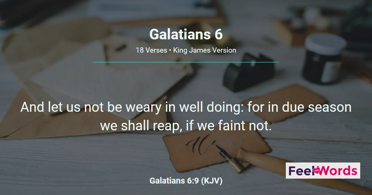 Galatians 6 - Whatsoever a Man Soweth