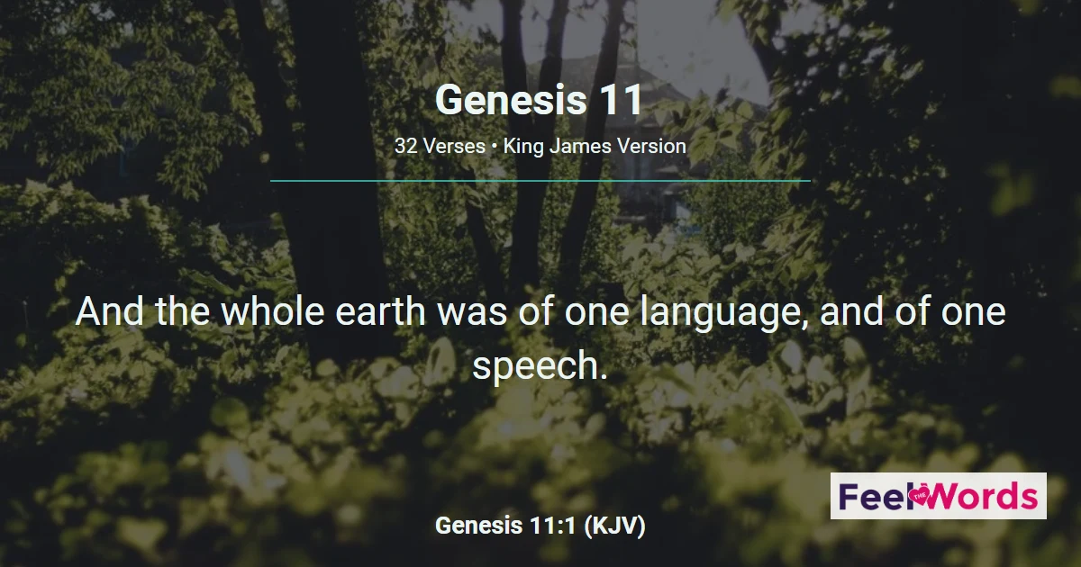Genesis 11: The Tower of Babel