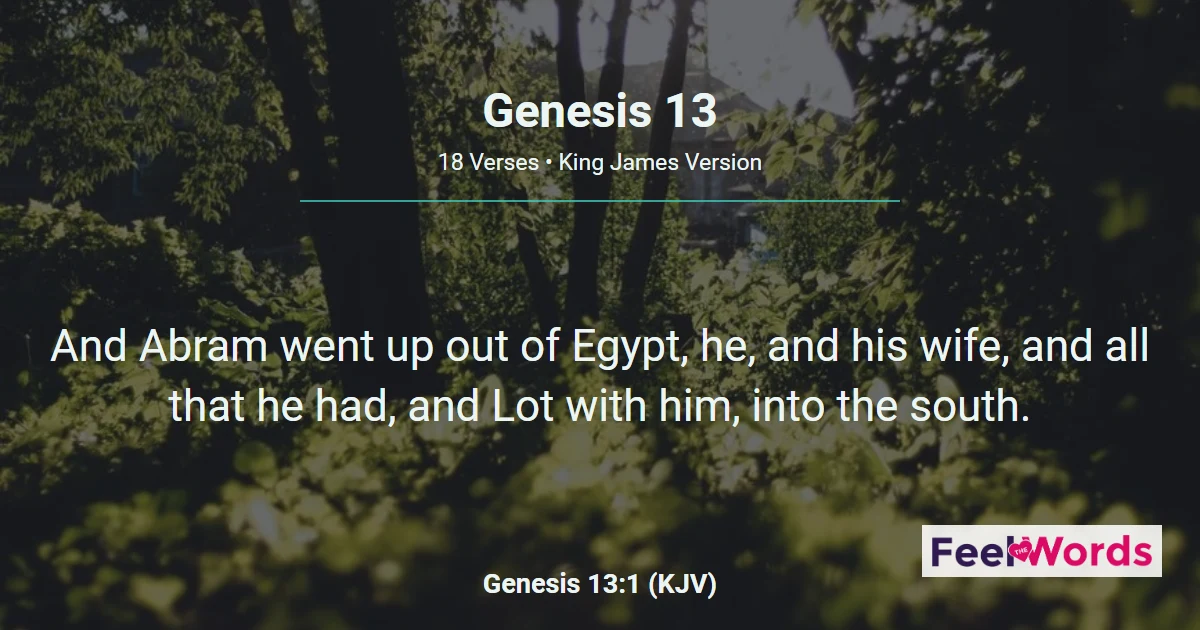 Genesis 13: Abram and Lot Separate